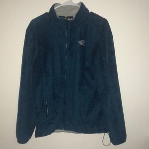 North face fuzzy turtleneck jacket